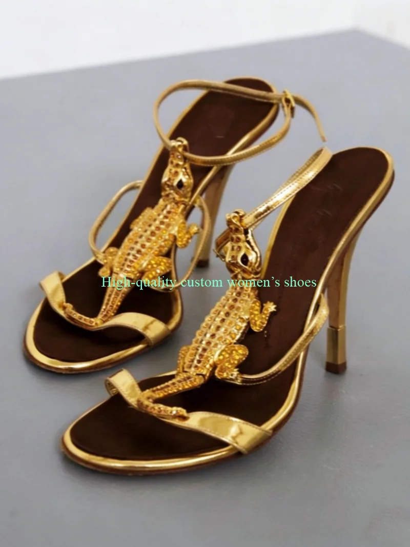 Pointed Toes Crocodile Accessories Summer Sandals Retro Hollowed-Out Cross Style Waterproof Platform Luxury Women's Shoes
Pointed Toes Crocodile Accessories Summer Sandals Retro Hollowed-Out Cross Style Waterproof Platform Luxury Women's Shoes
