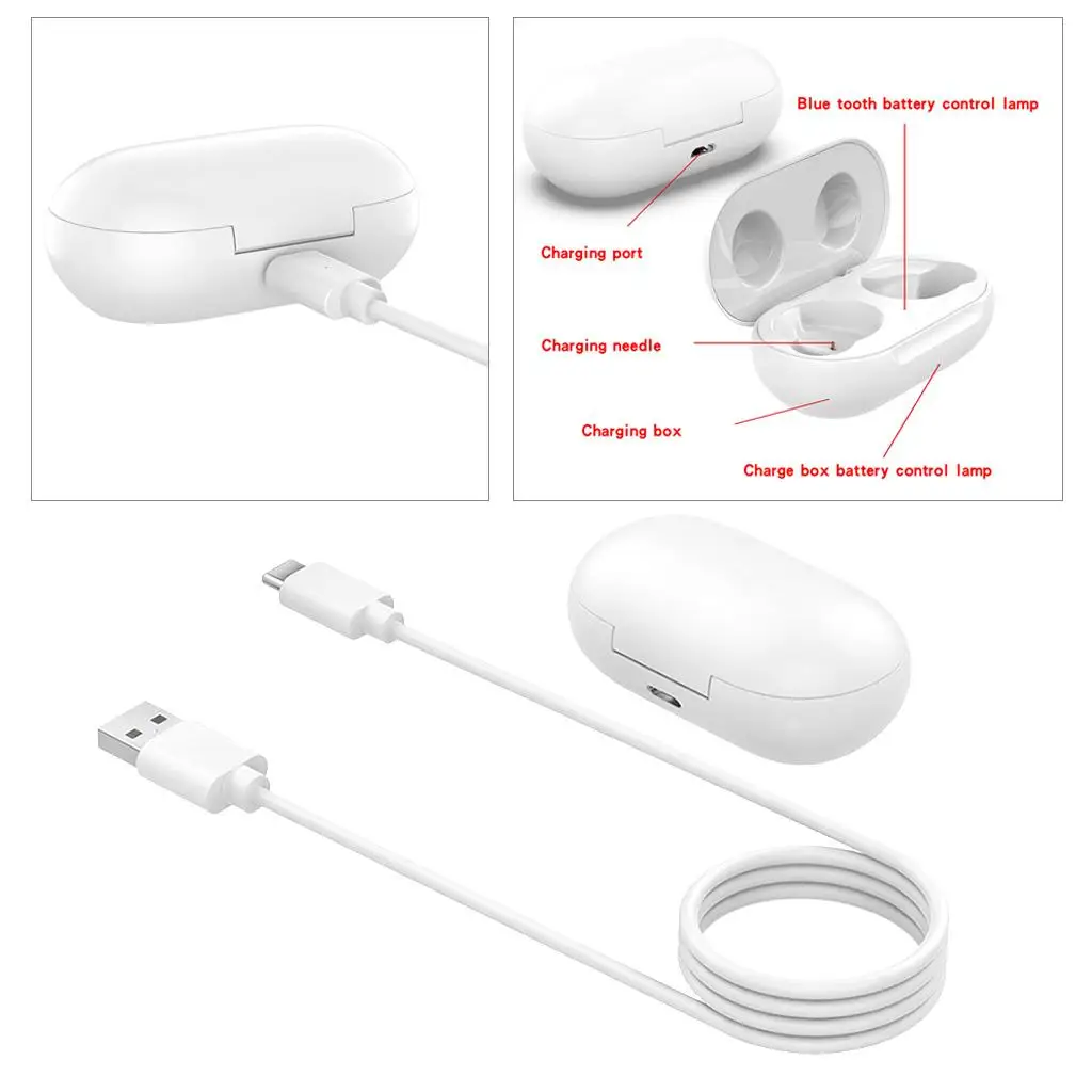 Rechargeable 350mah Charging Box Charger Case Dock + USB Cable for SamSung Buds+ SM-R175 Buds SM-R170 Earphone
Rechargeable 350mah Charging Box Charger Case Dock + USB Cable for SamSung Buds+ SM-R175 Buds SM-R170 Earphone