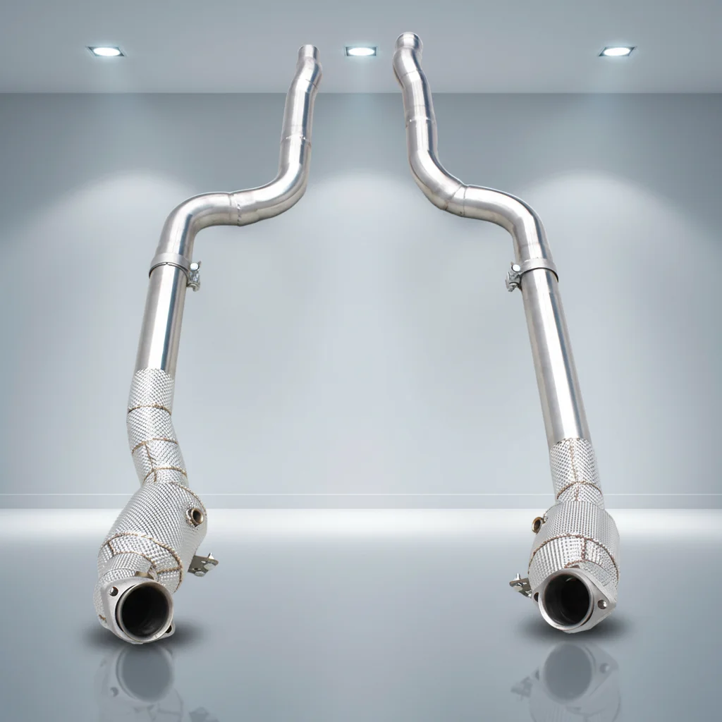 OEM Stainless Steel Header Exhaust System For Mercedes-Benz CLS550 4.7 2012-2016 Catted Downpipe With Heat Shield
OEM Stainless Steel Header Exhaust System For Mercedes-Benz CLS550 4.7 2012-2016 Catted Downpipe With Heat Shield