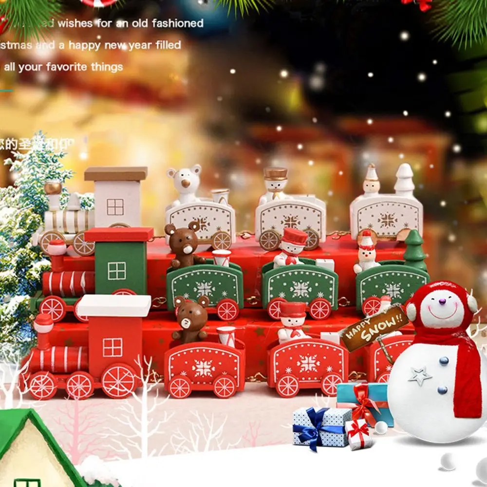 Creative Four Carriages Gift Xmas Children's Party Props Christmas Ornament Home Decor Wooden Train Window Ornaments
Creative Four Carriages Gift Xmas Children's Party Props Christmas Ornament Home Decor Wooden Train Window Ornaments