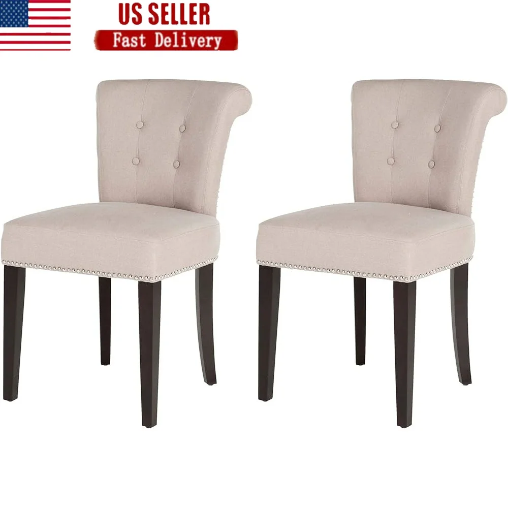 Linen Dining Chairs Set of 2 Foam Seat Elegant Accent Chairs Family Room Living Room Home Office
Linen Dining Chairs Set of 2 Foam Seat Elegant Accent Chairs Family Room Living Room Home Office