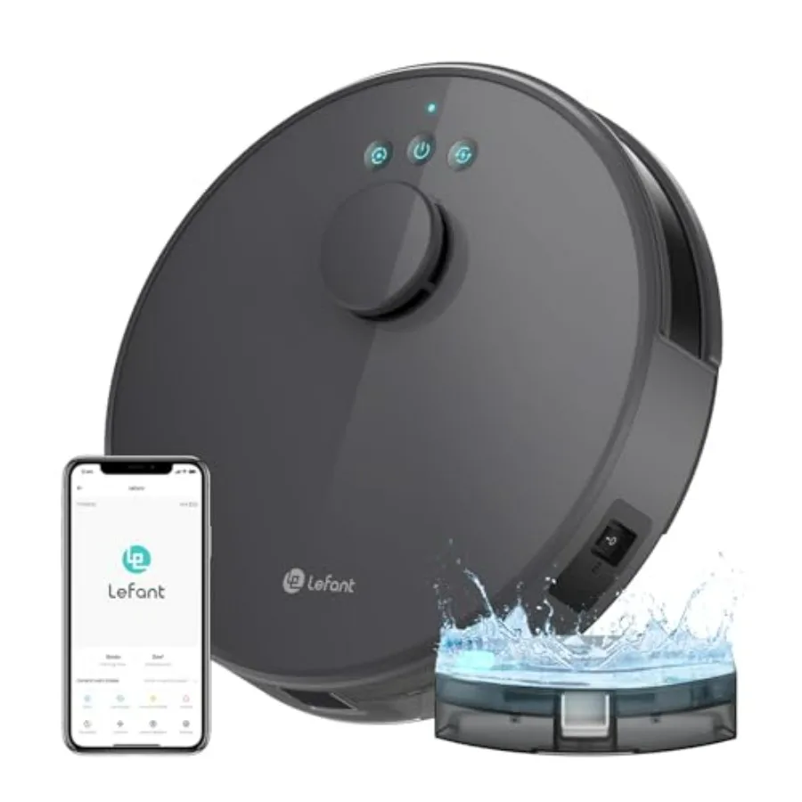 Robot Vacuum for Hard Floors and Carpets, ABS Plastic, Black, 2200Pa Suction, 120 Min Runtime, Self-Charging, Slim Design, Quie
Robot Vacuum for Hard Floors and Carpets, ABS Plastic, Black, 2200Pa Suction, 120 Min Runtime, Self-Charging, Slim Design, Quie