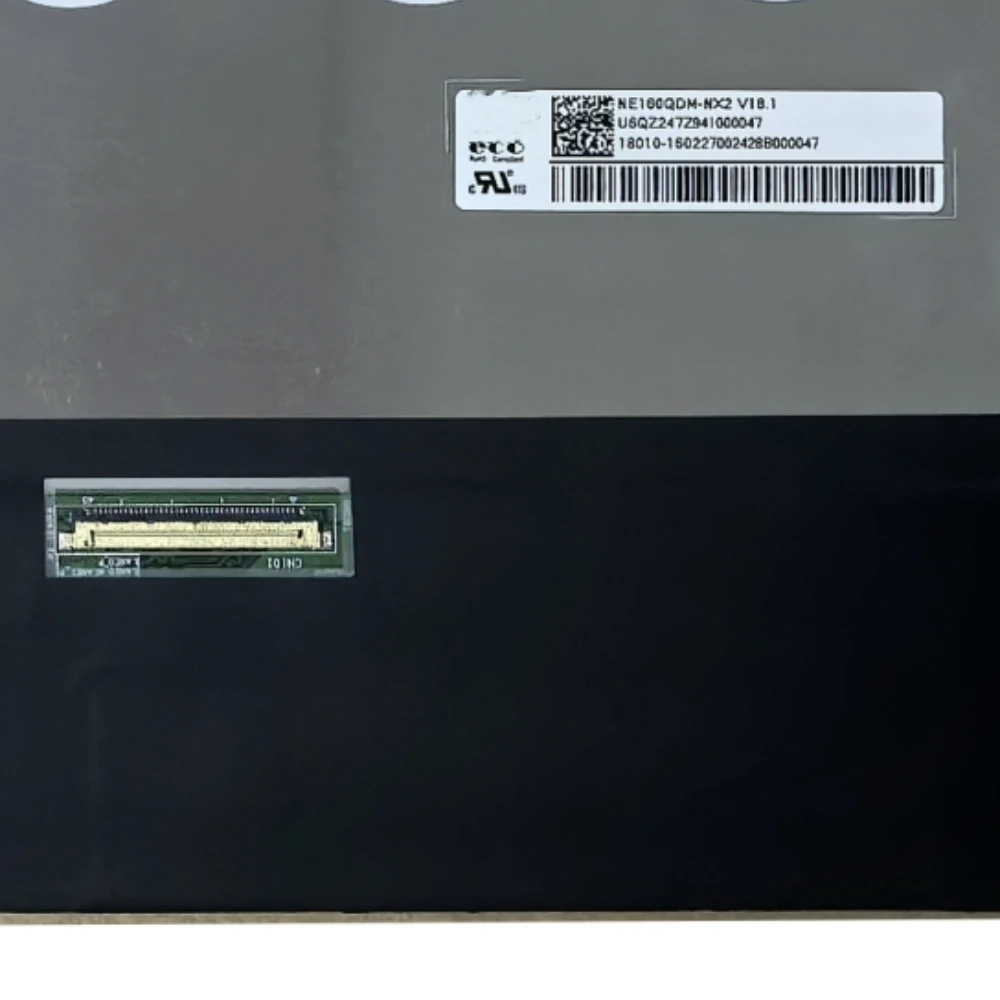 NE160QDM-NX2 V18.1 120HZ 40 pins IPS 2560x1600 16.0'' Original Display Replacement Panel Matrix Laptop LCD screen
NE160QDM-NX2 V18.1 120HZ 40 pins IPS 2560x1600 16.0'' Original Display Replacement Panel Matrix Laptop LCD screen