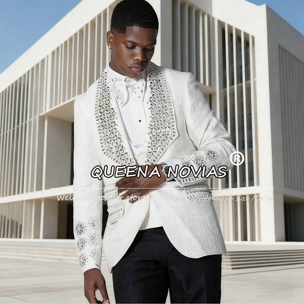 Изысканные жаккардовые костюмы для мужчин, комплекты из 2 предметов, ювелирные изделия с камнями и лацканами, пиджаки для выпускного вечера, индивидуальные мужские смокинги для банкета и жениха 2026
Изысканные жаккардовые костюмы для мужчин, комплекты из 2 предметов, ювелирные изделия с камнями и лацканами, пиджаки для выпускного вечера, индивидуальные мужские смокинги для банкета и жениха 2026