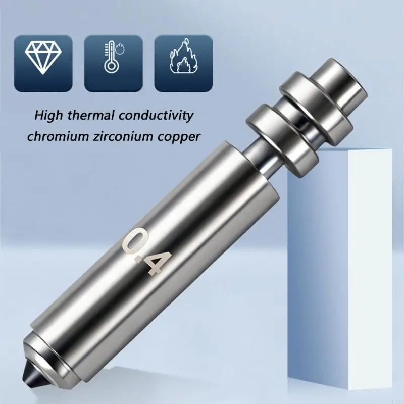 Smooth 3D Printer Nozzle Chrome Copper And Hardened Steel Design For Reliable Performances F19E
Smooth 3D Printer Nozzle Chrome Copper And Hardened Steel Design For Reliable Performances F19E