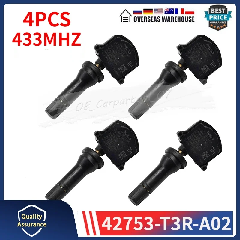 42753-T3R-A02 433MHZ TPMS TIRE SENSOR 4PCS For Acura ILX 2019 2020 Tyre Pressure Monitoring System Sensors 42753T3RA02
42753-T3R-A02 433MHZ TPMS TIRE SENSOR 4PCS For Acura ILX 2019 2020 Tyre Pressure Monitoring System Sensors 42753T3RA02
