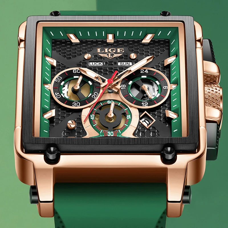 LIGE Top Brand Luxury Men's watches Silicone Strap Clock Waterproof Sport Military Watch Men Chronograph quartz wristwatch reloj
LIGE Top Brand Luxury Men's watches Silicone Strap Clock Waterproof Sport Military Watch Men Chronograph quartz wristwatch reloj