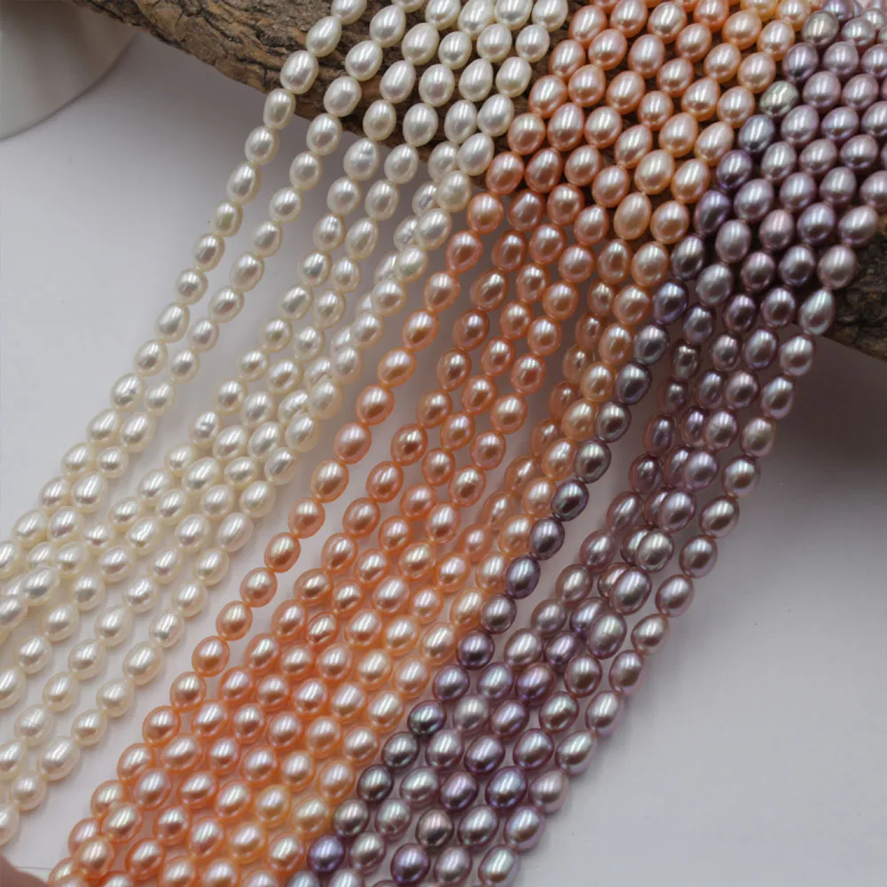 AAAA 5-6mm Natural Freshwater Pearls Rice Shape Semi-finished Loose Beads for Jewelry Making DIY Necklace Bracelet Accessories
AAAA 5-6mm Natural Freshwater Pearls Rice Shape Semi-finished Loose Beads for Jewelry Making DIY Necklace Bracelet Accessories
