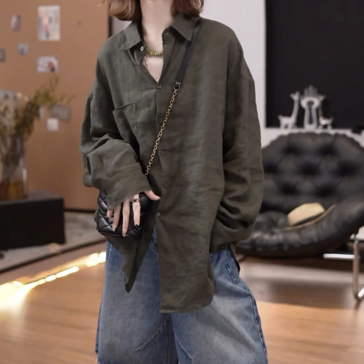 Solid color lazy style linen long-sleeved shirt women's autumn new versatile lapel loose casual and thin cardigan top
Solid color lazy style linen long-sleeved shirt women's autumn new versatile lapel loose casual and thin cardigan top