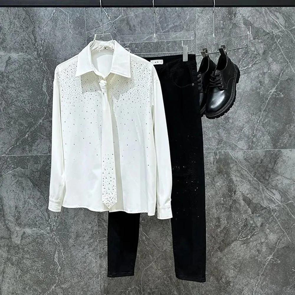 2026 Spring New Men's Long-Sleeved Tie Shirt American Retro Fashion Trendy High Street Casual Loose Fit Niche Men's Tops
2026 Spring New Men's Long-Sleeved Tie Shirt American Retro Fashion Trendy High Street Casual Loose Fit Niche Men's Tops
