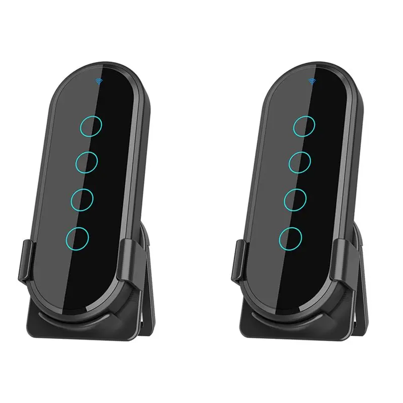 ABKJ-2X Smart Home New 433Mhz 4 Key Ev1527 Coding Key Remote Control Switch Rf Transmitter Wireless Remote Control Black