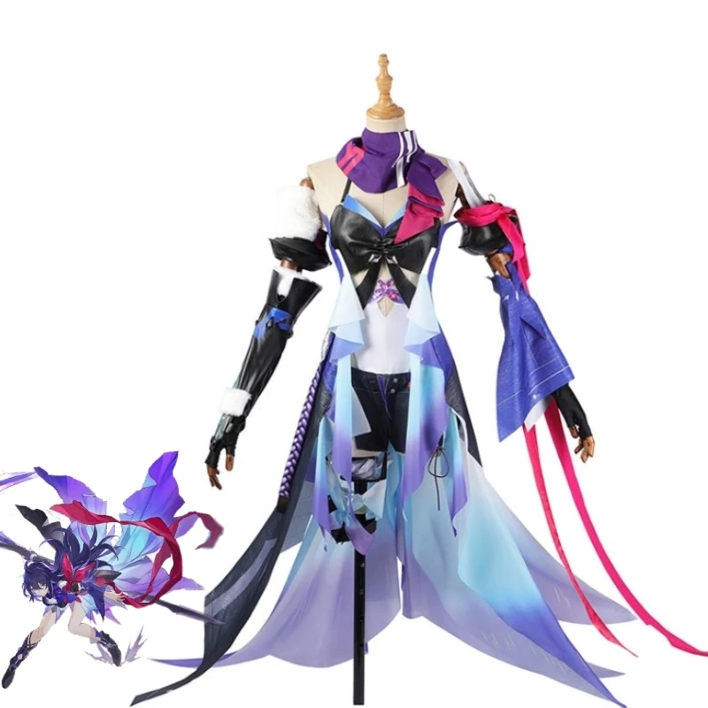 Seele Cosplay Costume Game Honkai Star Rail Belobog Babochka Seele Purple Dress Suit Halloween Party Role Play Outfit
Seele Cosplay Costume Game Honkai Star Rail Belobog Babochka Seele Purple Dress Suit Halloween Party Role Play Outfit