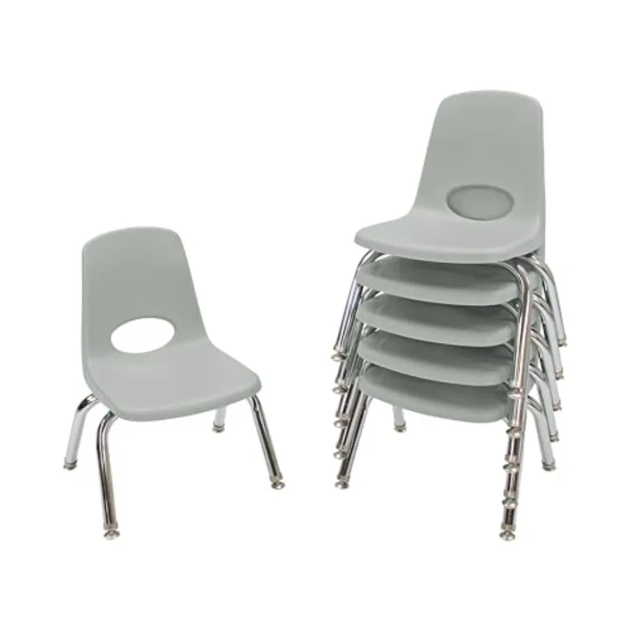 FDP 10" School Stack Chair, Stacking Student Seat with Chromed Steel Legs and Nylon Swivel Glides For In-Home Learning or Class
FDP 10" School Stack Chair, Stacking Student Seat with Chromed Steel Legs and Nylon Swivel Glides For In-Home Learning or Class
