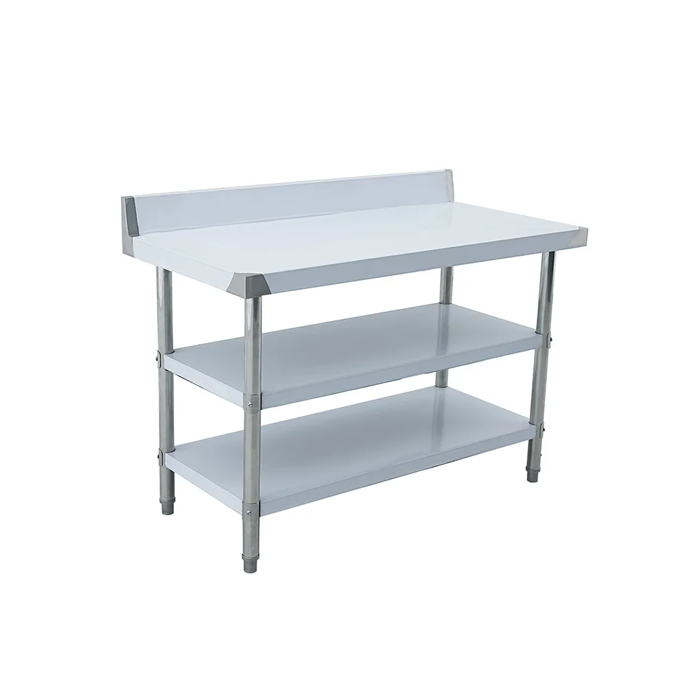 Restaurant Hotel Commercial Kitchen Workbench with Backrest Three-layer Stainless Steel Workbench
Restaurant Hotel Commercial Kitchen Workbench with Backrest Three-layer Stainless Steel Workbench