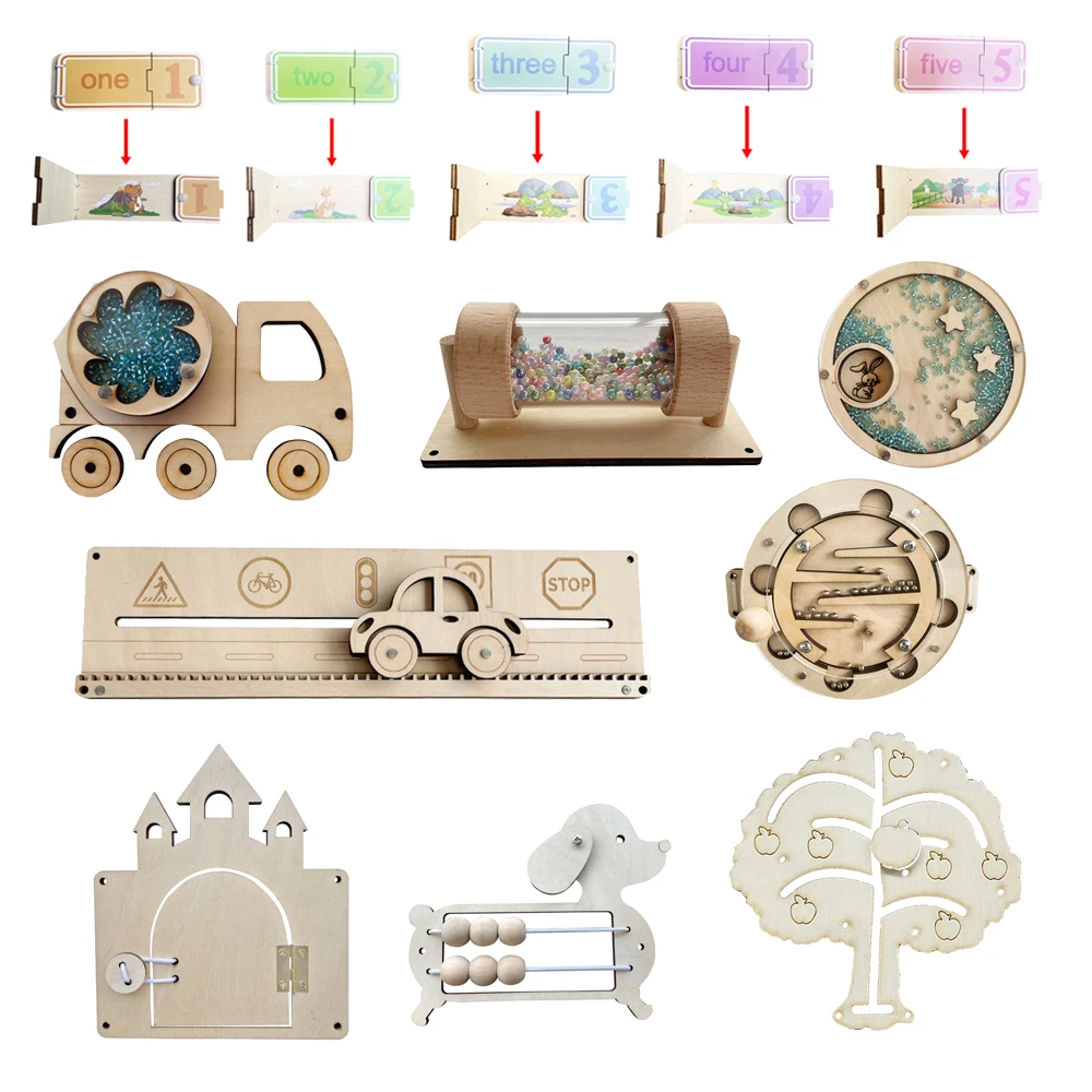 Wooden Busy Board DIY Toy Baby Montessori Sensory Activity Board Accessories For Children Locks Busyboard Parts Educational Toys
Wooden Busy Board DIY Toy Baby Montessori Sensory Activity Board Accessories For Children Locks Busyboard Parts Educational Toys