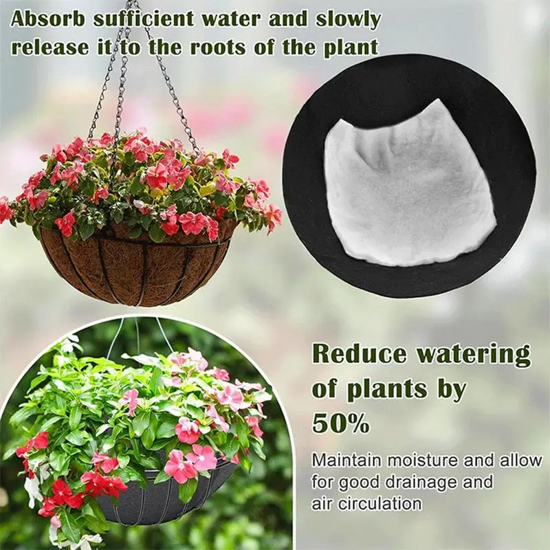 Hangable Basket Liners 20X Watering Liners Gardening Tool Automatic Plant Basket Insert For Flower Pot Window Box Balcony
Hangable Basket Liners 20X Watering Liners Gardening Tool Automatic Plant Basket Insert For Flower Pot Window Box Balcony