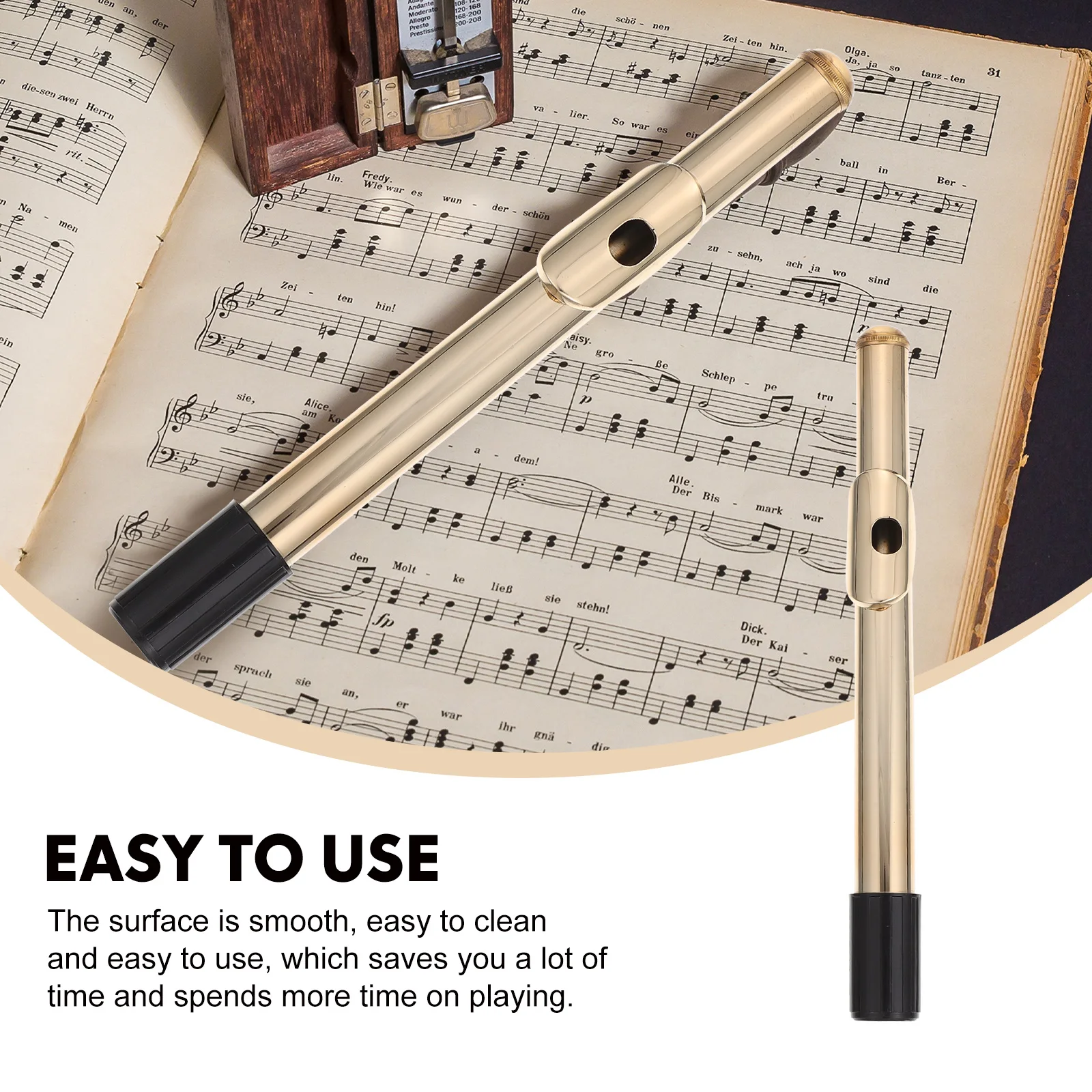 Flute Headpipe Mouthpiece Replacement Parts Plastic Accessory Durable Smooth Surface Easy Clean Students Professional Players
Flute Headpipe Mouthpiece Replacement Parts Plastic Accessory Durable Smooth Surface Easy Clean Students Professional Players