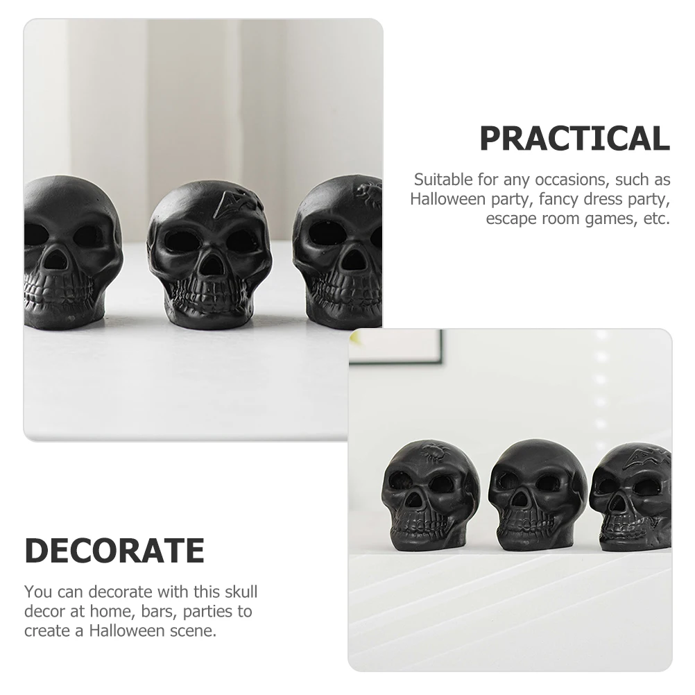 3Pcs Skull Head Ornaments Small Scary Skull Decor for Halloween Haunted House Party Layout Decoration Skulls Decor
3Pcs Skull Head Ornaments Small Scary Skull Decor for Halloween Haunted House Party Layout Decoration Skulls Decor