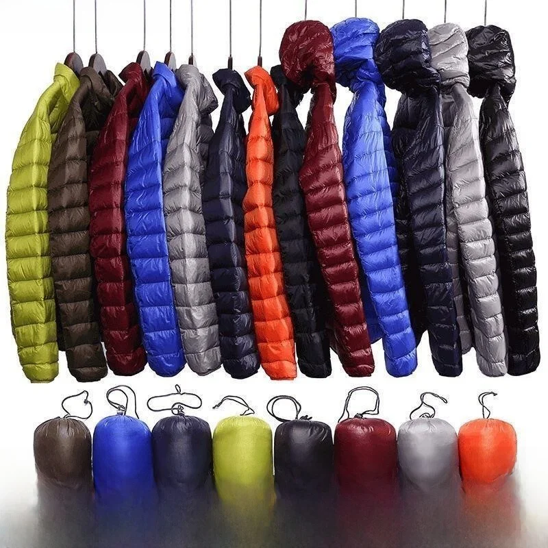 Мужская легкая пуховая куртка из хлопка с воротником-стойкой, зимнее пальто больших размеров, молодежная модная повседневная теплая тонкая куртка на молнии
Мужская легкая пуховая куртка из хлопка с воротником-стойкой, зимнее пальто больших размеров, молодежная модная повседневная теплая тонкая куртка на молнии