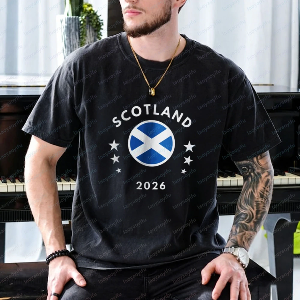 Scotland 2026 Tee Scotland Flag Football Soccer Unisex Cotton Shirt Vintage Ethnic Pride Football Fans Tops Trend Men's Clothing
Scotland 2026 Tee Scotland Flag Football Soccer Unisex Cotton Shirt Vintage Ethnic Pride Football Fans Tops Trend Men's Clothing