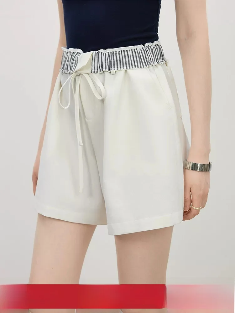 Comfortable Casual High Waist Straight Leg Short Pants Women's Summer New Style Versatile Trousers Flip Waist Design 2025
Comfortable Casual High Waist Straight Leg Short Pants Women's Summer New Style Versatile Trousers Flip Waist Design 2025