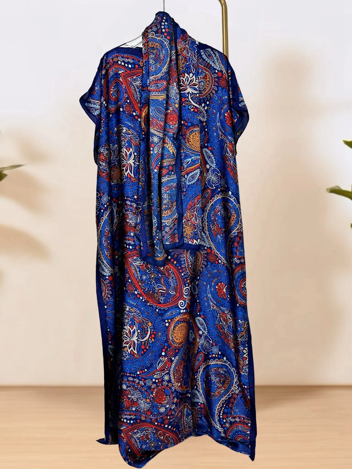 Floral Maxi Dress Batwing Sleeve Loose Fit Elegant Evening Gown Women's Party Wedding Guest Dress
Floral Maxi Dress Batwing Sleeve Loose Fit Elegant Evening Gown Women's Party Wedding Guest Dress