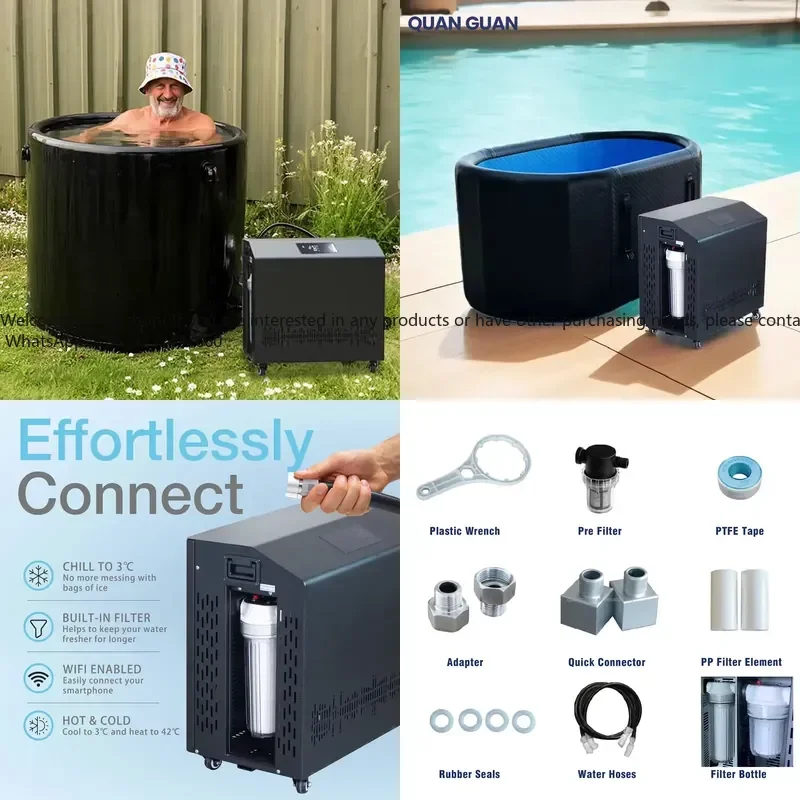 1.5Hp Homeuse Water Chiller Cold Plunge Machine with Ozone Recovery Tub Ice Bath Chiller for Outdoor Applications
1.5Hp Homeuse Water Chiller Cold Plunge Machine with Ozone Recovery Tub Ice Bath Chiller for Outdoor Applications