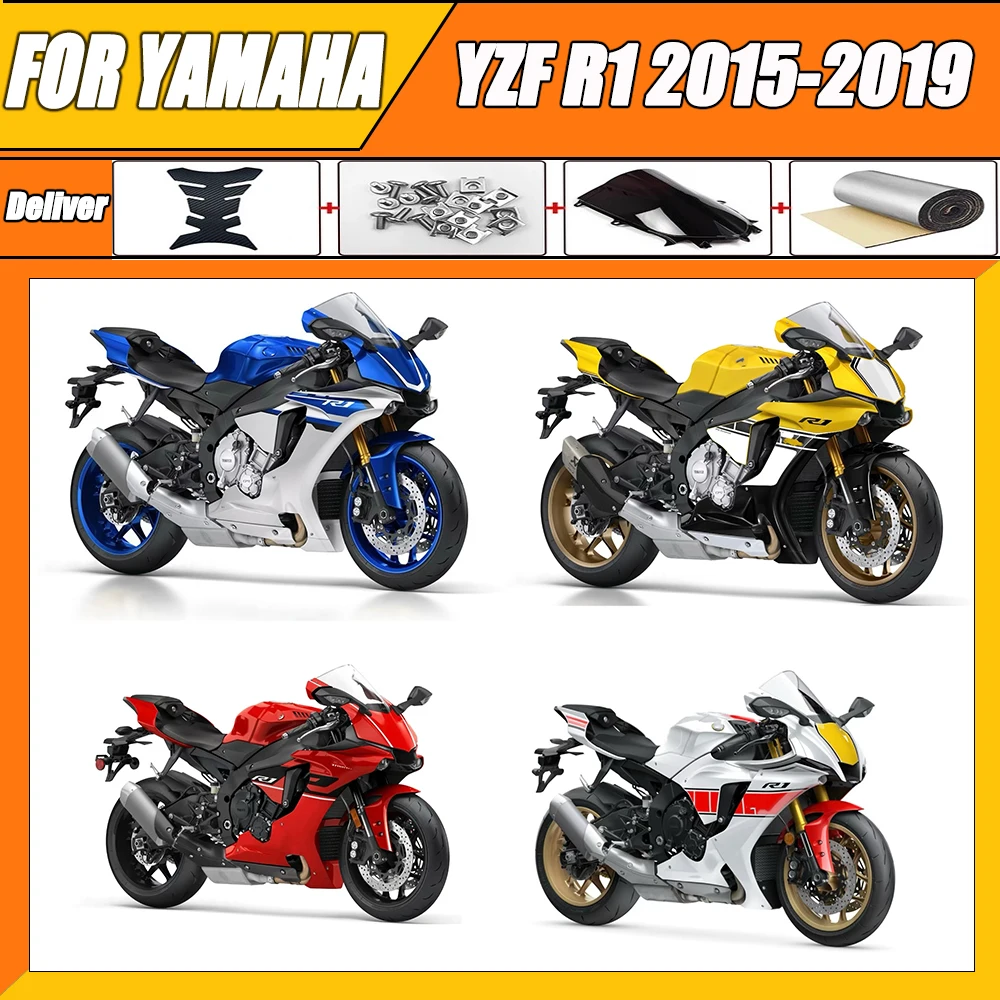 New ABS Motorcycle Fairings Kit Fit for YAMAHA YZF - R1 2015 2016 2017 2018 2019 YZFR1 15 16 17 18 19 full fairing Bodywork zxmt
New ABS Motorcycle Fairings Kit Fit for YAMAHA YZF - R1 2015 2016 2017 2018 2019 YZFR1 15 16 17 18 19 full fairing Bodywork zxmt