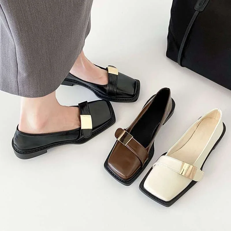 Square Toe Ladies Footwear Moccasins With Heel Shallow Beige Luxury Brand Lastest Low Price Popular Spring 39 Women's Flat Shoes
Square Toe Ladies Footwear Moccasins With Heel Shallow Beige Luxury Brand Lastest Low Price Popular Spring 39 Women's Flat Shoes