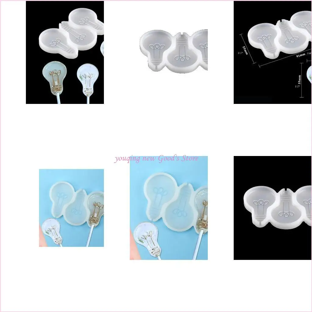 57QA Bulb Lollipop Candy Mold Silicone Lolly Molds Silicone Lamp Molds Craft Baking Tool DIY Cake Silicone Mold Craft
57QA Bulb Lollipop Candy Mold Silicone Lolly Molds Silicone Lamp Molds Craft Baking Tool DIY Cake Silicone Mold Craft