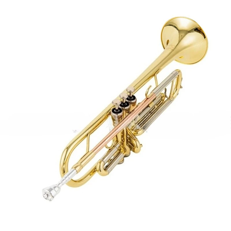 Professional Trumpet B Flat Band Performance Trumpet Beginner Lacquer Gold Trumpets Teaching Practice Adults Brass Instruments
Professional Trumpet B Flat Band Performance Trumpet Beginner Lacquer Gold Trumpets Teaching Practice Adults Brass Instruments