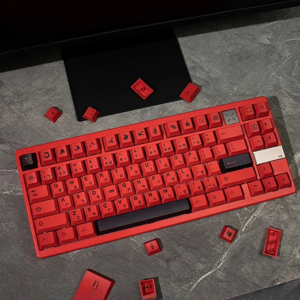 Candlon Phonetic Red, Cherry 148 Key PBT Keycap for Cherry MX 104/87/61 Mechanical Keyboard Accessories
Candlon Phonetic Red, Cherry 148 Key PBT Keycap for Cherry MX 104/87/61 Mechanical Keyboard Accessories