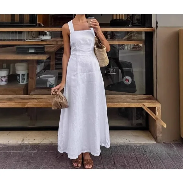 Sexy Women's Short Dresses Elegant 2025 Summer Versatile Fashion Temperament Loose Neck Sexy Black Dress Elegant Backless Skirt
Sexy Women's Short Dresses Elegant 2025 Summer Versatile Fashion Temperament Loose Neck Sexy Black Dress Elegant Backless Skirt