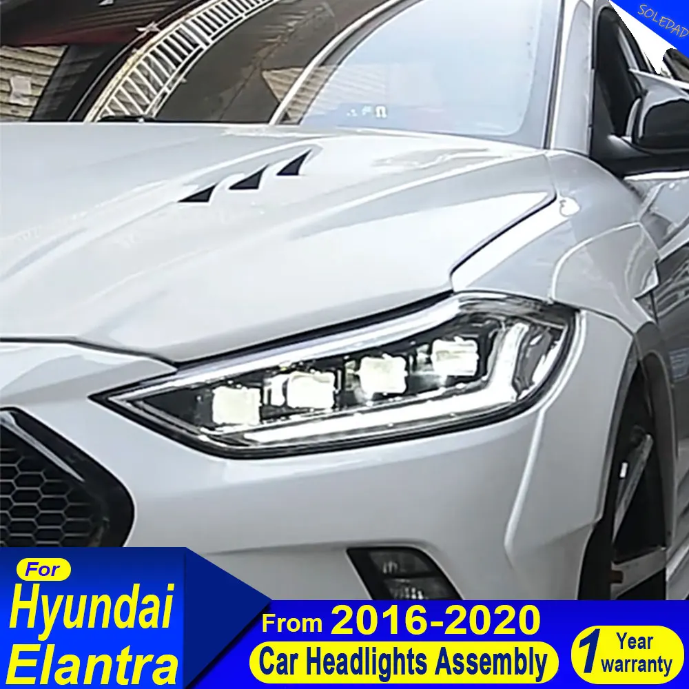 For Hyundai Elantra 2016-2020 LED Car headlights Assembly Upgrade Four Projector Lens Century Styling Auto Headlight Accessories
For Hyundai Elantra 2016-2020 LED Car headlights Assembly Upgrade Four Projector Lens Century Styling Auto Headlight Accessories