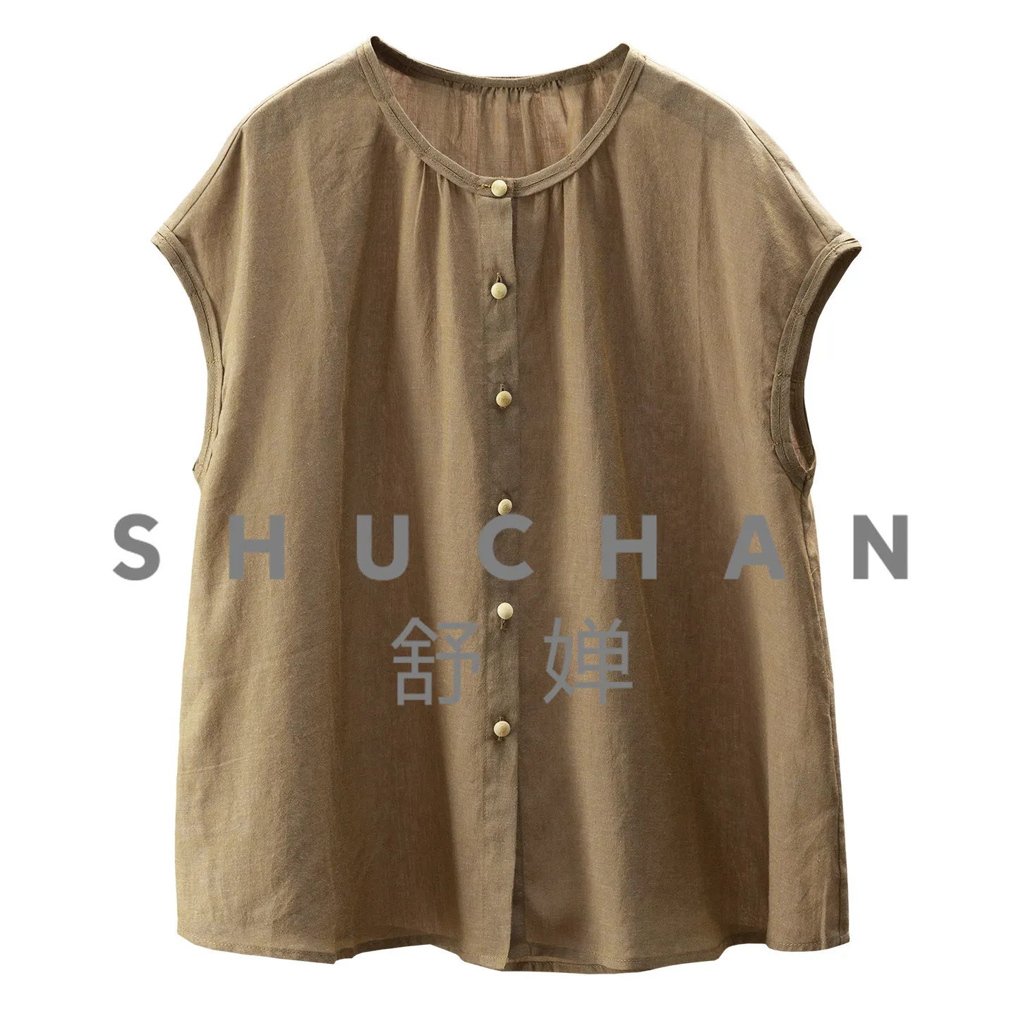 Summer Thin Shirt Plain Color Is Also Expensive! Ark-dyed Ramie Loose-sleeved Shirt Women's 63L9
Summer Thin Shirt Plain Color Is Also Expensive! Ark-dyed Ramie Loose-sleeved Shirt Women's 63L9