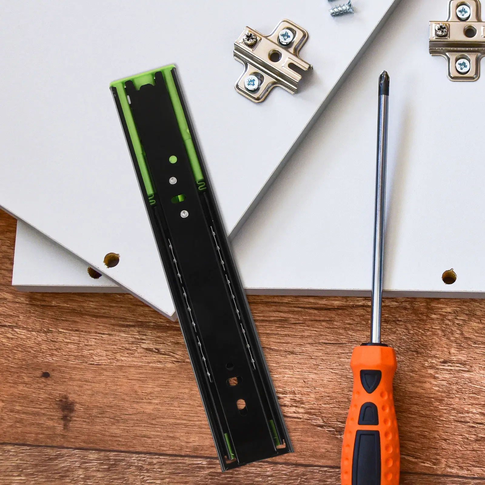 Пара направляющих для выдвижных ящиков с полным выдвижением, 3-секционные, бесшумные, износостойкие, запасные части для бытовой техники
Пара направляющих для выдвижных ящиков с полным выдвижением, 3-секционные, бесшумные, износостойкие, запасные части для бытовой техники