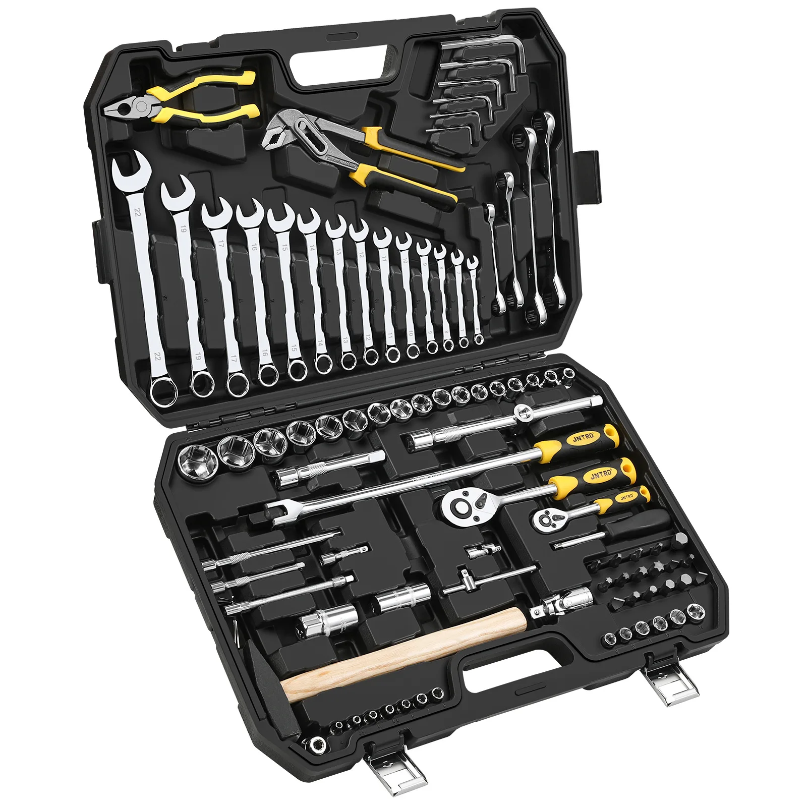 Full Set 95in1 Car Repair Hardware Tools Socket Spanner Hammer Water Pump Pliers Portable Toolbox
Full Set 95in1 Car Repair Hardware Tools Socket Spanner Hammer Water Pump Pliers Portable Toolbox