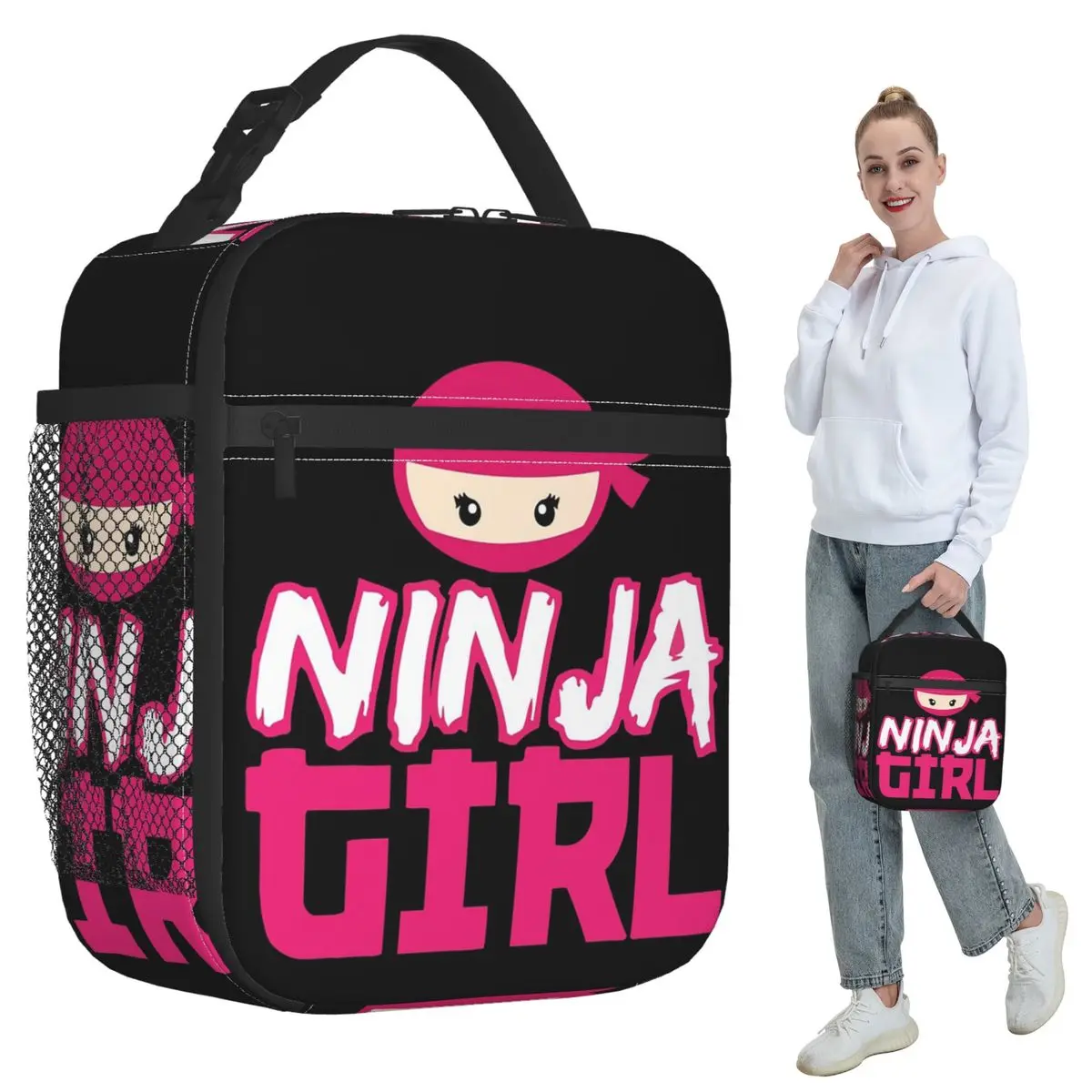 Spy Ninja Girl Insulated Lunch Bag for Kids School Cooler Thermal Food Box Tote Leakproof Lunch Boxes Container
Spy Ninja Girl Insulated Lunch Bag for Kids School Cooler Thermal Food Box Tote Leakproof Lunch Boxes Container
