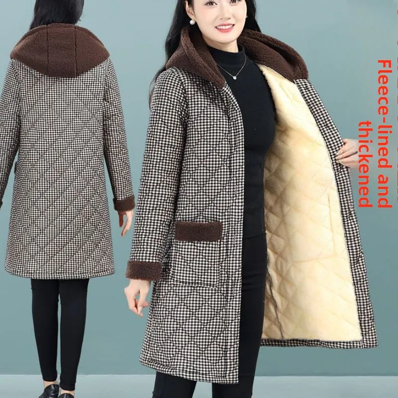 Хлопковое пальто Thiened Fce на подкладке, теплое повседневное клетчатое пальто для среднего возраста и ли, новая модная хлопковая одежда Sle
Хлопковое пальто Thiened Fce на подкладке, теплое повседневное клетчатое пальто для среднего возраста и ли, новая модная хлопковая одежда Sle