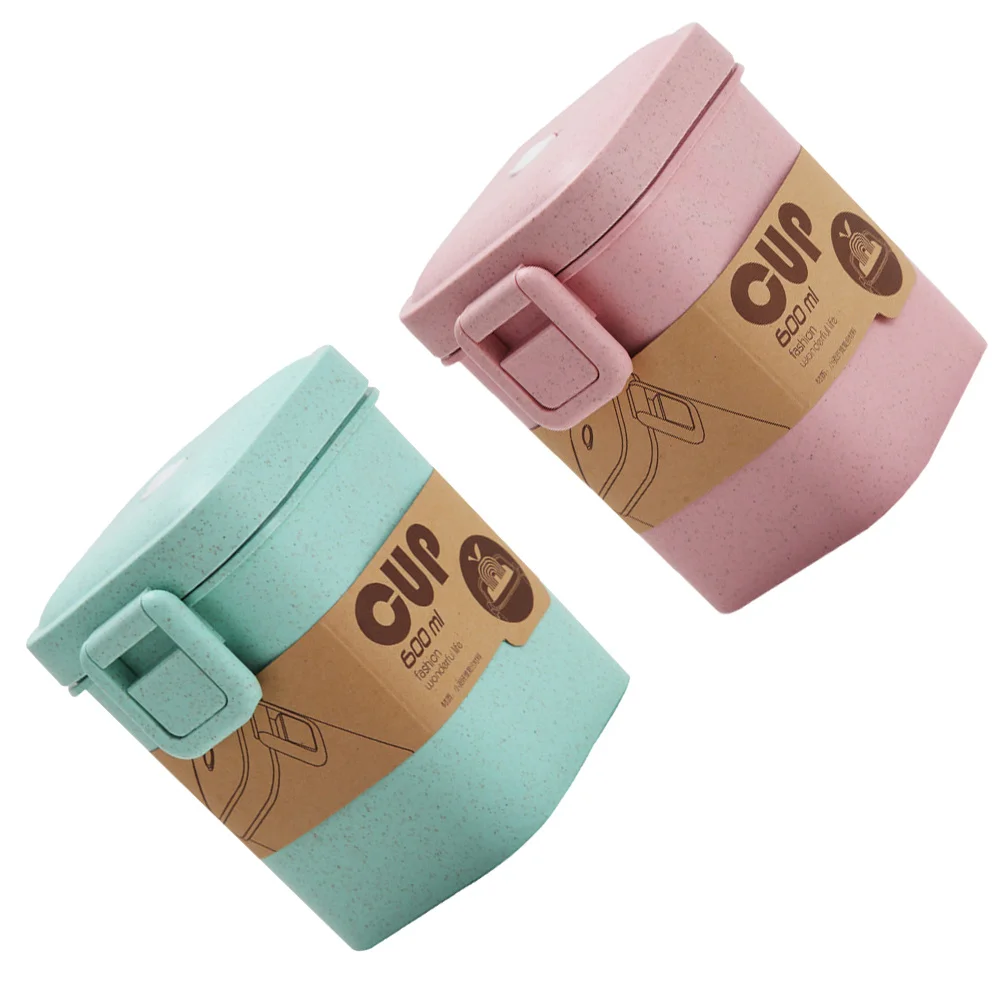 2Pcs Wheat Straw Soup Cups Natural Food-Safe Leakproof Containers with Double Seal for Hot Soup Porridge Snacks Microwave
2Pcs Wheat Straw Soup Cups Natural Food-Safe Leakproof Containers with Double Seal for Hot Soup Porridge Snacks Microwave