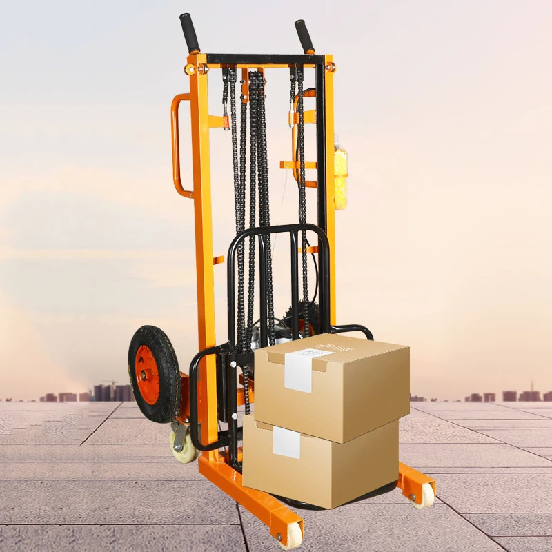 Hand-Pushed Electric Forklift, 200KG Lifting Capacity, Warehouse Loading/Unloading and Handling, Swivel Casters, Pal(Customized)
Hand-Pushed Electric Forklift, 200KG Lifting Capacity, Warehouse Loading/Unloading and Handling, Swivel Casters, Pal(Customized)