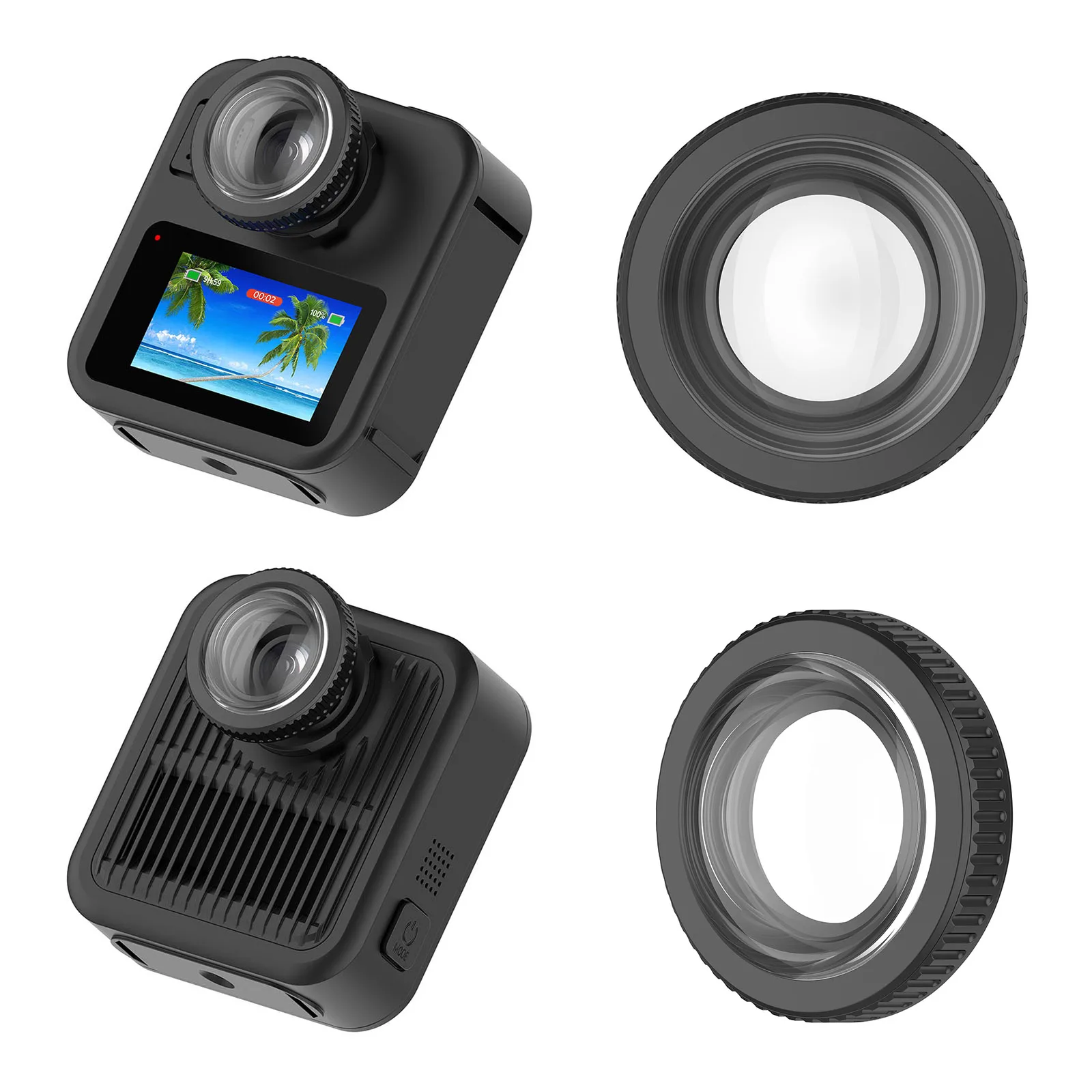 2Pcs Protective Cover for Go Pro MAX 2 Action Camera Accessories Lens Protector Tempered Glass Dustproof Scratch-Resistant
2Pcs Protective Cover for Go Pro MAX 2 Action Camera Accessories Lens Protector Tempered Glass Dustproof Scratch-Resistant