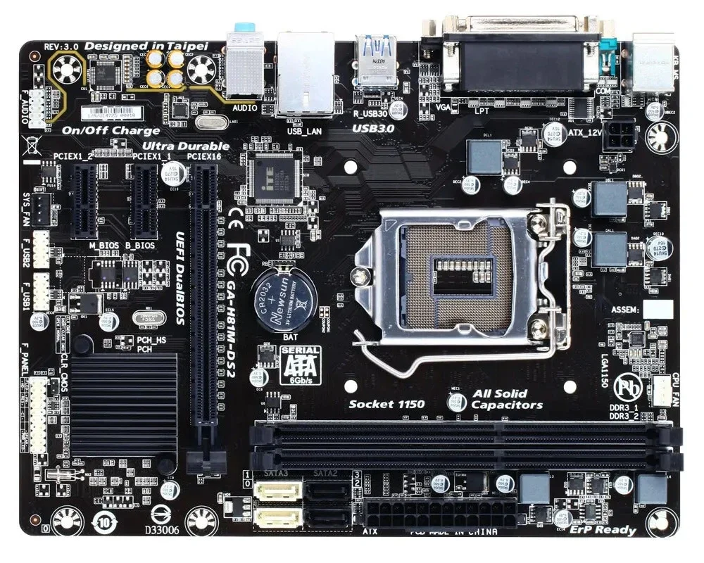 Для офисной основной платы Gigabyte H81M-DS2, 1150-контактный интерфейс печати com
Для офисной основной платы Gigabyte H81M-DS2, 1150-контактный интерфейс печати com