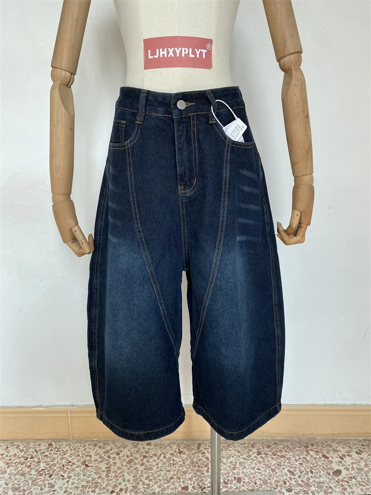 Women's Calf-length Jeans Summer Cool Girl Wide Leg Denim Cropped Pants Female Letter Embroidery High Waist Capris Pants
Women's Calf-length Jeans Summer Cool Girl Wide Leg Denim Cropped Pants Female Letter Embroidery High Waist Capris Pants
