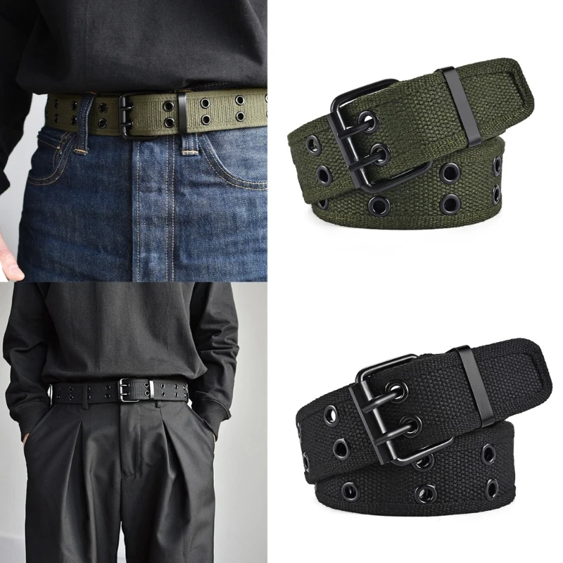 Double Row Belt for Women Men PinBuckle Waist Belt Woven Fabric Adjust Belt Casual Pants Belt Clothing Waist Decors
Double Row Belt for Women Men PinBuckle Waist Belt Woven Fabric Adjust Belt Casual Pants Belt Clothing Waist Decors