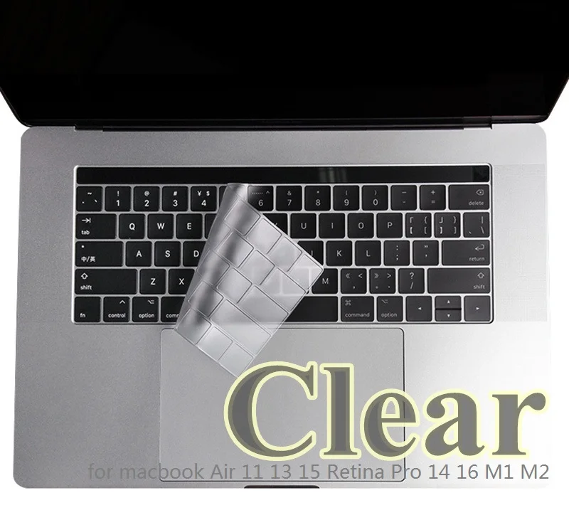 Thin Clear TPU Keyboard Cover for Macbook Pro 14 16 Air M2 M1 2021 2022 Air 11 13 Pro Retina 12 13 15 Keyboard Transparent Skin
Thin Clear TPU Keyboard Cover for Macbook Pro 14 16 Air M2 M1 2021 2022 Air 11 13 Pro Retina 12 13 15 Keyboard Transparent Skin