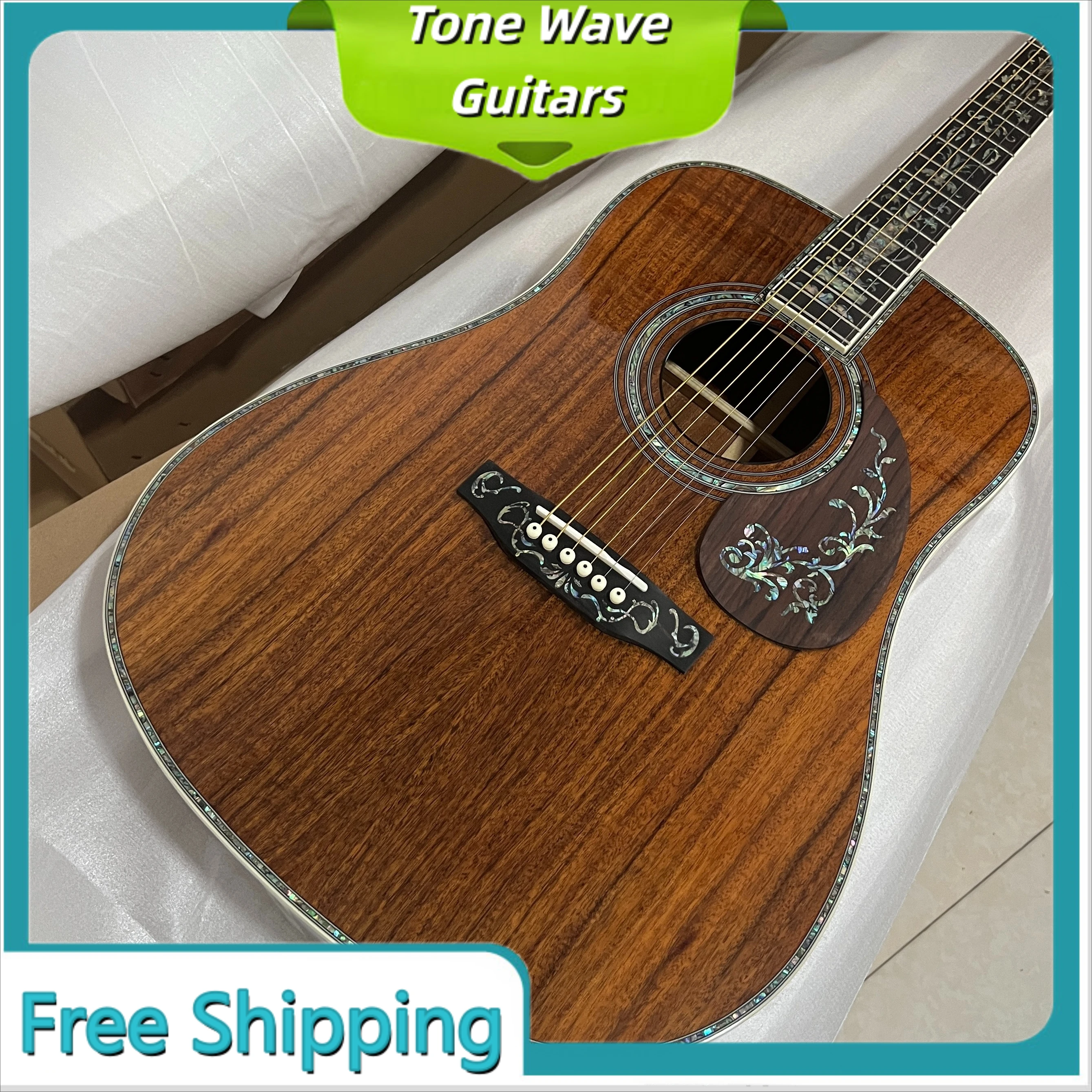 D45 6 String Ebony Neck Koa Body Colorful Shell Pattern Beginner Top Solo Country Acoustc Guitar Classic Shape Sound Rich Solid
D45 6 String Ebony Neck Koa Body Colorful Shell Pattern Beginner Top Solo Country Acoustc Guitar Classic Shape Sound Rich Solid