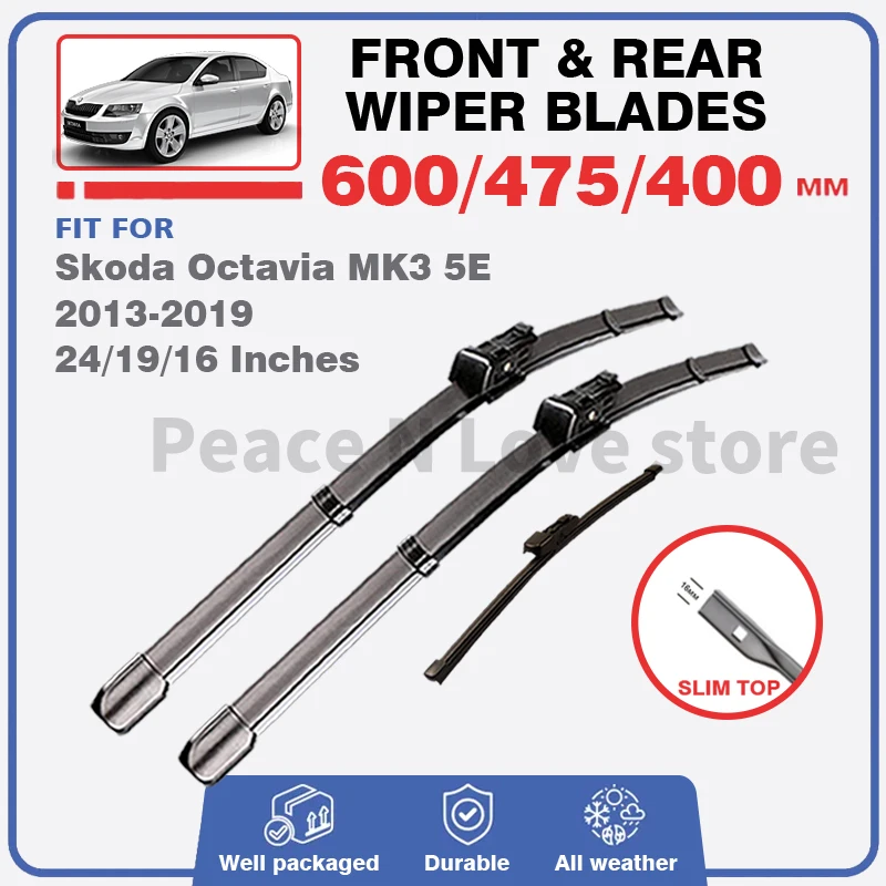 Car Front Rear Wiper Blades For Skoda Octavia MK3 A7 5E RS 2013-2019 2014 2015 2017 Accessories Windscreen Window Windshield
Car Front Rear Wiper Blades For Skoda Octavia MK3 A7 5E RS 2013-2019 2014 2015 2017 Accessories Windscreen Window Windshield