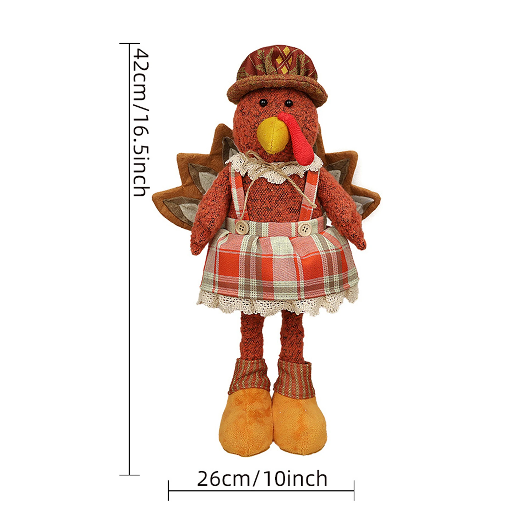 Thanksgiving Turkey Decor Adorable Extendable Doll Tabletop Figurine House Decoration Gift for Home
Thanksgiving Turkey Decor Adorable Extendable Doll Tabletop Figurine House Decoration Gift for Home