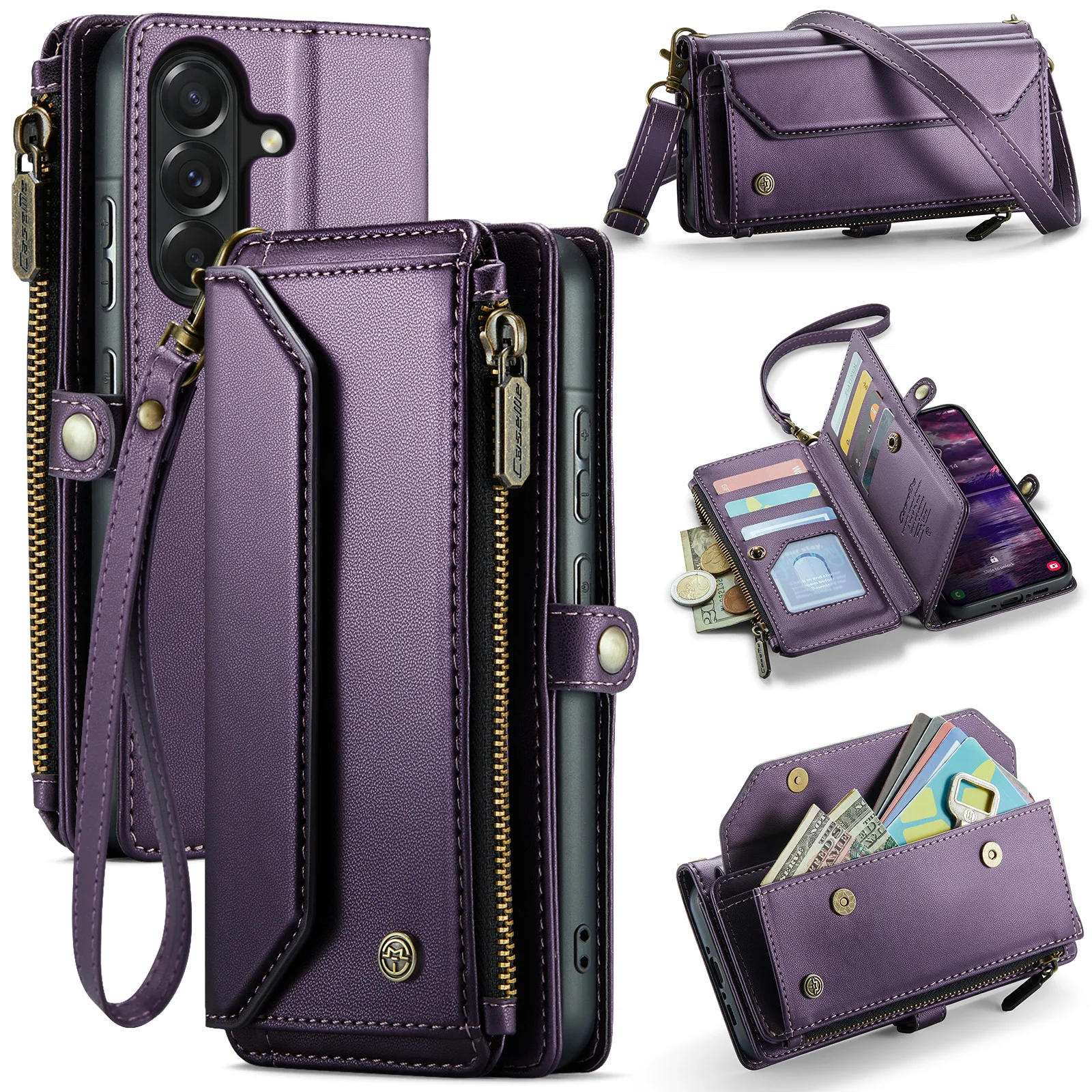CaseMe multi-functional Zipper phone Case For Samsung Galaxy A51 UW A37 A36 A35 A34 A32 A33 5G leather Card Slots Cover Case
CaseMe multi-functional Zipper phone Case For Samsung Galaxy A51 UW A37 A36 A35 A34 A32 A33 5G leather Card Slots Cover Case